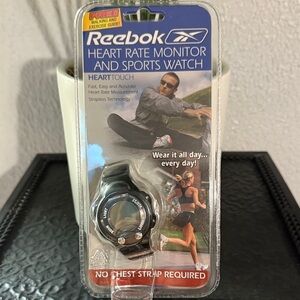 Reebok Black and Silver Sports Watch